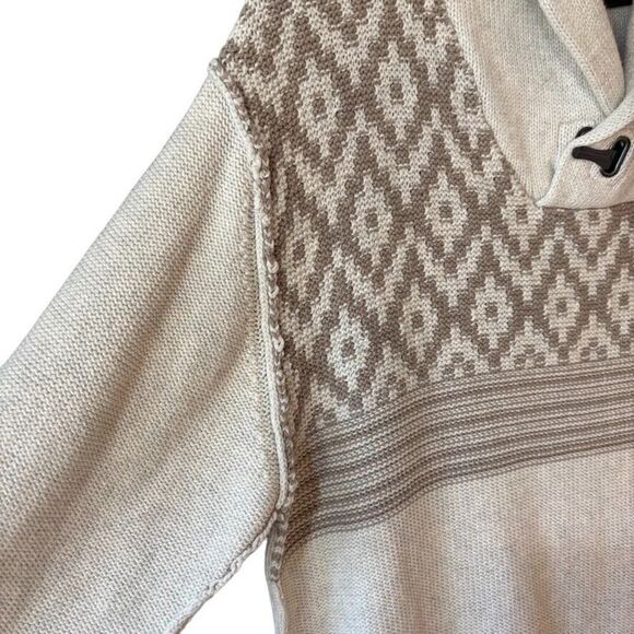 Outpost Makers Mens Pullover Sweater Shawl+Toggle Collar XL Fair Isle Gorpcore - Picture 6 of 14